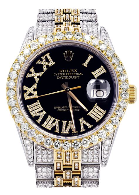 rolex men diamonds|pre owned men's diamond rolex.